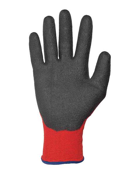 PVC Coated Gloves, 3/4 Dip Coverage, Red, M, PR