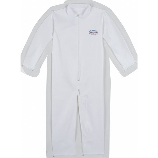 Disposable Coveralls, 25 PK, White, KleenGuard A40, Zipper