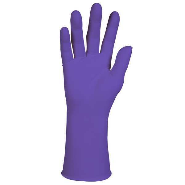 Exam Glove, Purple Nitrile, XL, PK500, Nitrile, Powder Free, Purple, XL, 500 PK