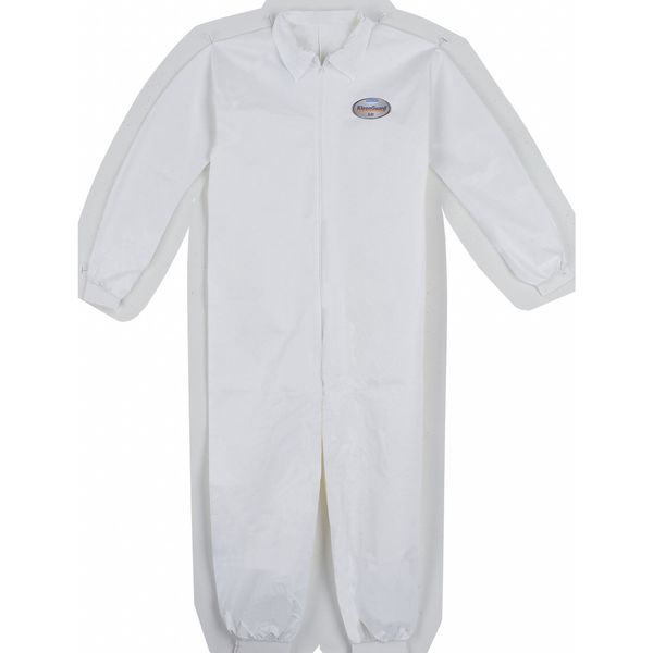 Collared Disposable Coveralls, 25 PK, White, KleenGuard A40, Zipper
