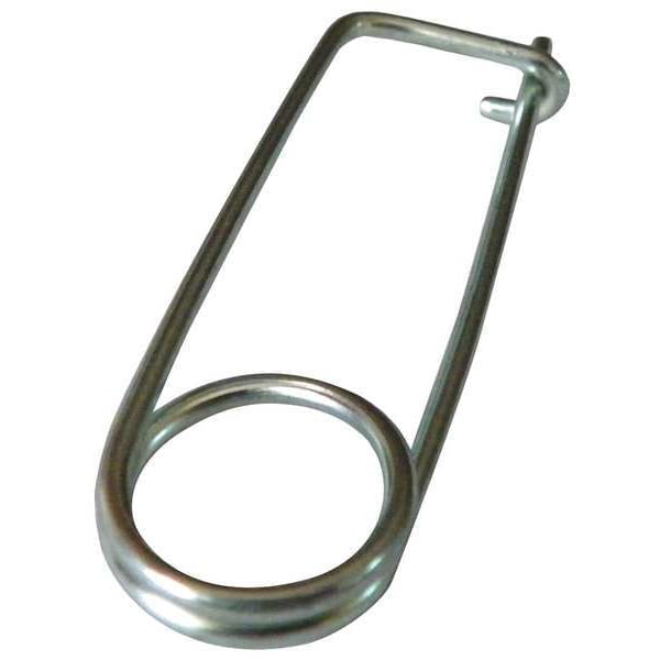 Safety Pin, Spring Wire, C1065, Zinc, 15/16 in Usbl L, 1 9/16 in L, 25 PK