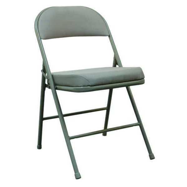 Steel Chair with Fabric Seat/Back, Beige