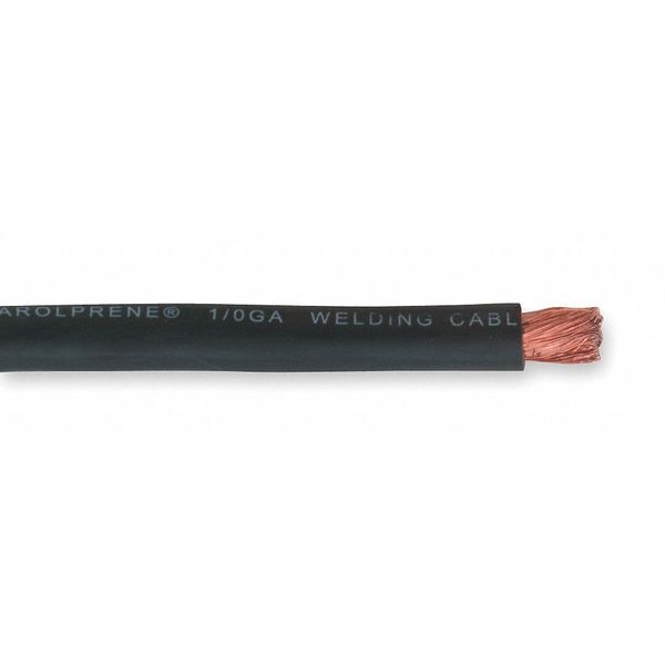 Welding Cable, 2AWG, 100ft, Blck, Carolprene