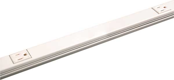 Prewired Raceway, 5 Outlets, 15 Amps