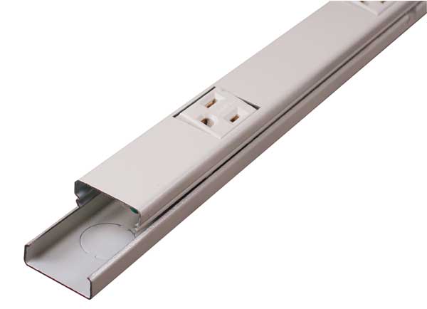 Prewired Raceway, 10 Outlets, 6 In. D