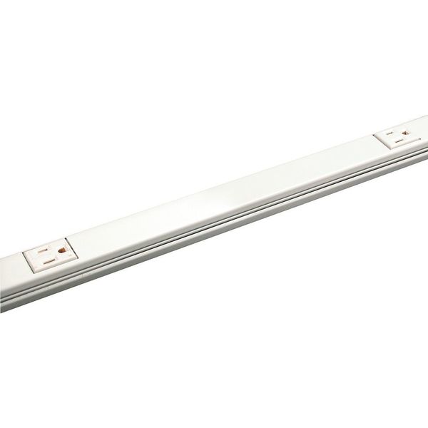 Prewired Raceway, 6 Outlets, Steel