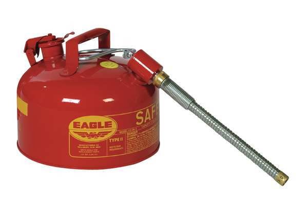 2-1/2 gal. Red Galvanized steel Type II Safety Can for Flammables