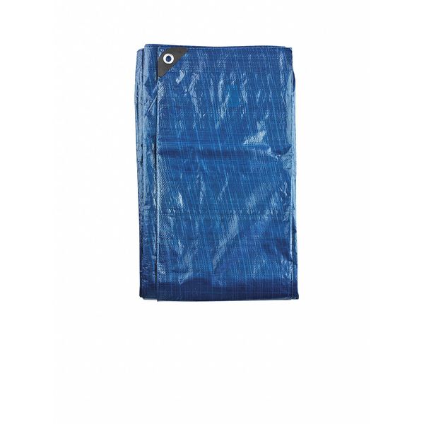 Tarp, 12 x 16 ft, 5.1 mil, Polyethylene, Standard Duty, Blue