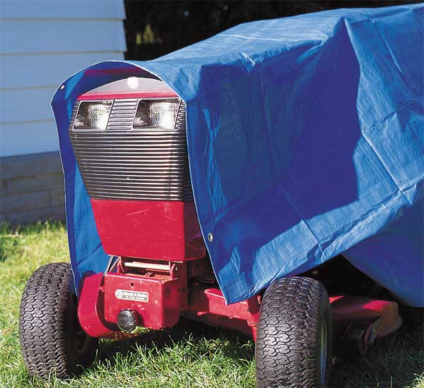 Tarp, 6 x 8 ft, 5.1 mil, Polyethylene, Standard Duty, Blue