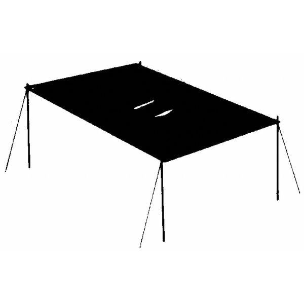 Tarp, 6 x 8 ft, 5.1 mil, Polyethylene, Standard Duty, Blue