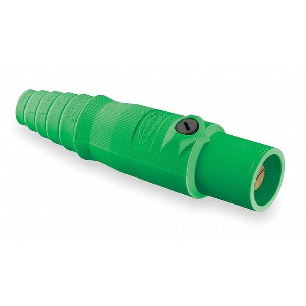 Connector, Double Set, Grn, Male, Taper Nose