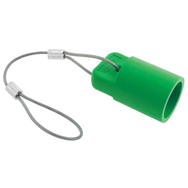 Cap, Green, 300/400A Female Single Pole