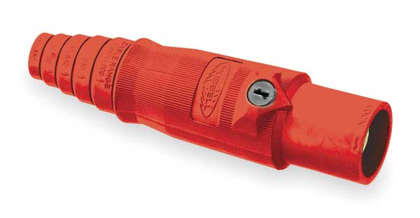 Connector, Double Set Screw, Red, Male
