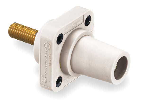 Receptacle, 3R, 4X, 12K, Stud, White