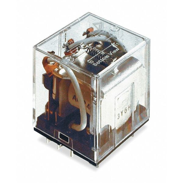 General Purpose Relay, 120V AC Coil Volts, Square, 11 Pin, 3PDT