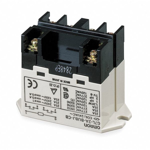 Enclosed Power Relay, Surface (Top Flange) Mounted, SPST-NO, 200/240V AC, 4 Pins, 1 Poles