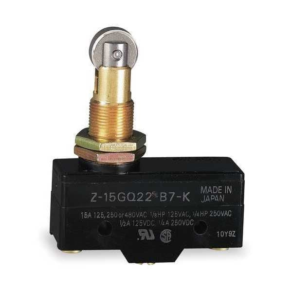 Industrial Snap Action Switch, Panel Mount, Plunger, Roller Actuator, SPDT