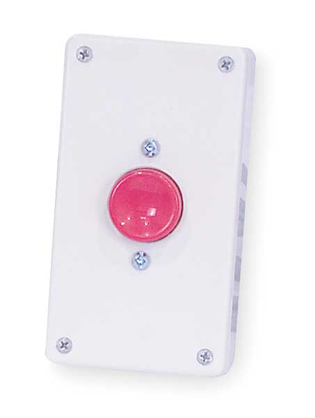 Push Button, Beige and Red