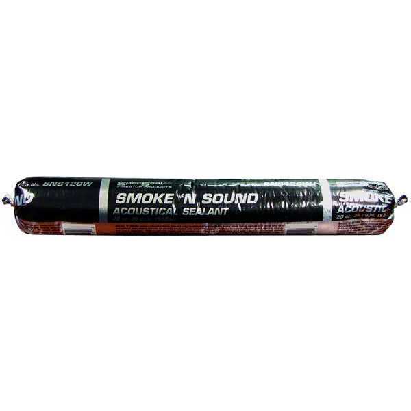 Smoke and Acoustical Caulk, 20 oz., White