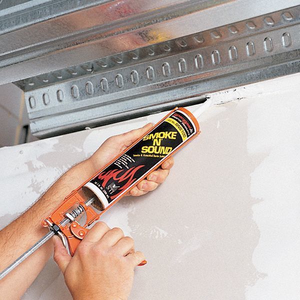Smoke and Acoustical Caulk, 20 oz., White