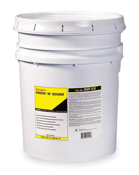 Smoke and Acoustical Caulk, 5 gal., White