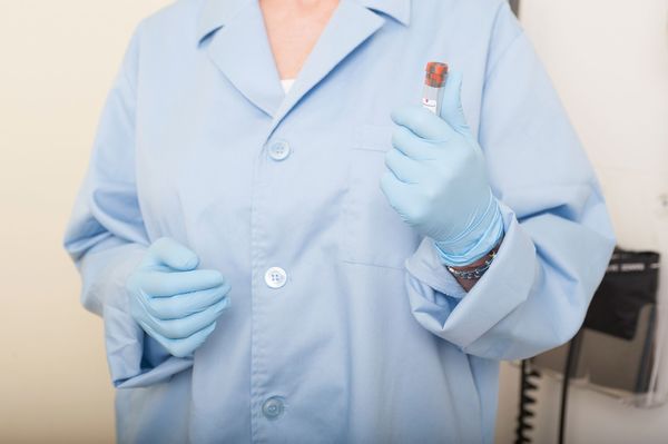 Disposable Gloves, Nitrile, Powder Free, Blue, 2XL, 100 PK
