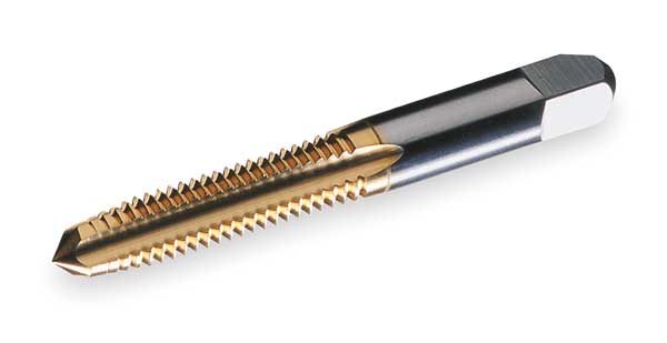 Straight Flute Hand Tap , M12-1.75 , Plug , 4 Flutes, Metric Coarse