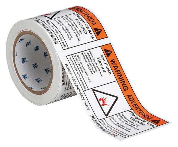 Arc Flash Protection Label, PK100, 52028