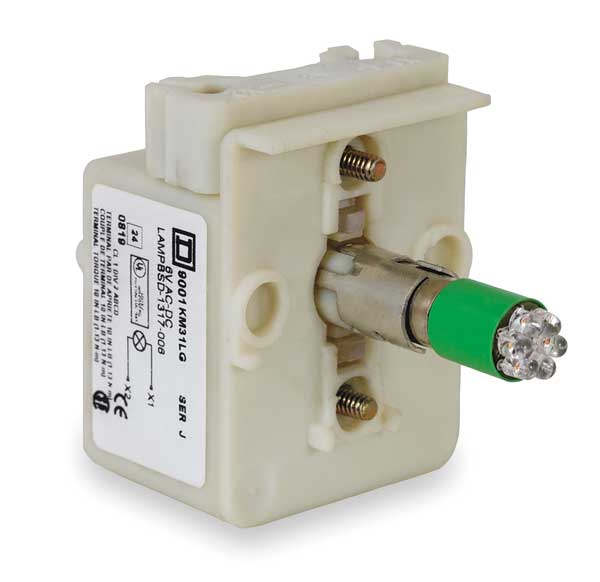 Lamp Module, 30mm, 24-28VAC/VDC, Grn, LED