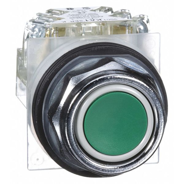 Non-Illuminated Push Button, 30 mm, 1NO/1NC, Green