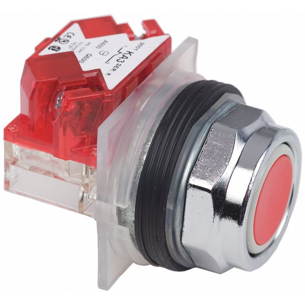Non-Illuminated Push Button, 30 mm, 1NC, Red