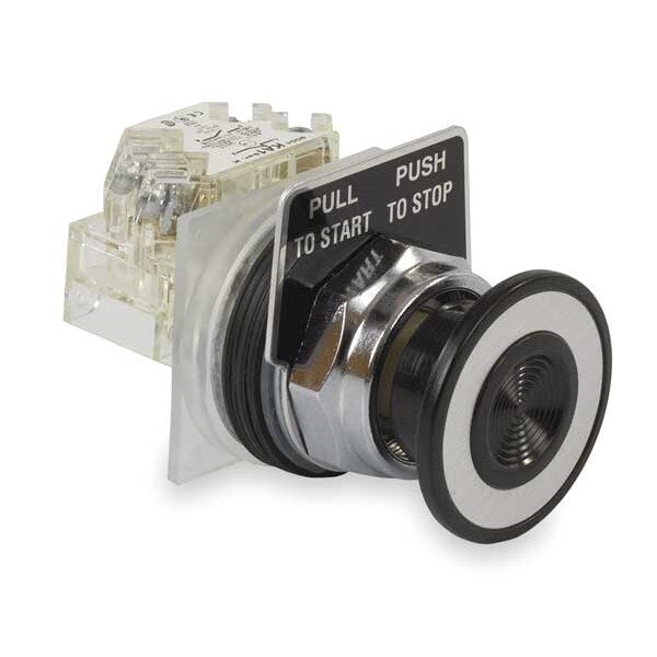 Non-Illuminated Push Button, 30 mm, 1NO/1NC, Black