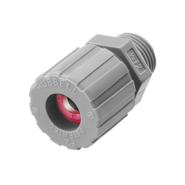 Liquid Tight Connector, 1in, Straight, Pink