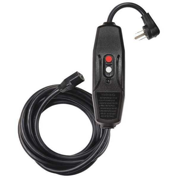 Line Cord GFCI, 9 ft., Blk, 15A, 5-15P, 120V