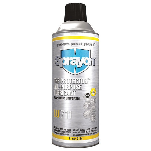General Purpose Lubricant, H2 No Food Contact, -20 to 500 Degree F, 11 oz Aersol Can, Amber