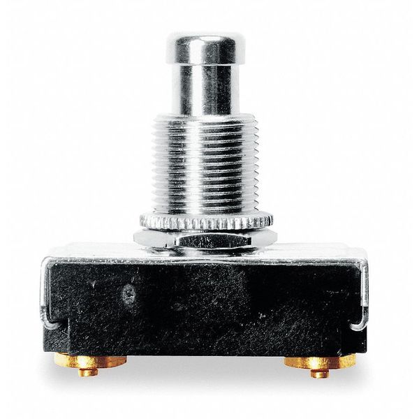 Miniature Push Button Switch, 15A @ 125V, Terminals: Screw