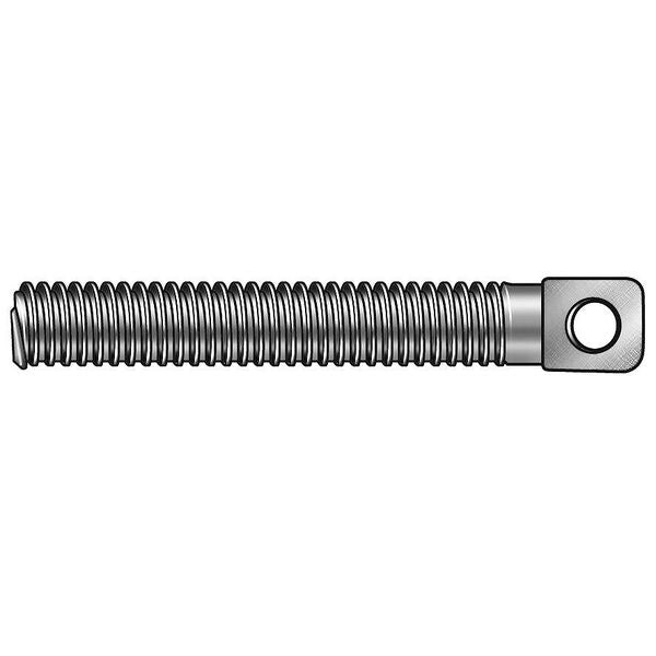 Stationary Spring Anchor, #8-40, 7/8 in L, 18-8 Stainless Steel Plain