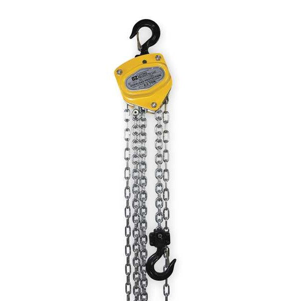 Manual Chain Hoist, 1000 lb., Lift 10 ft.