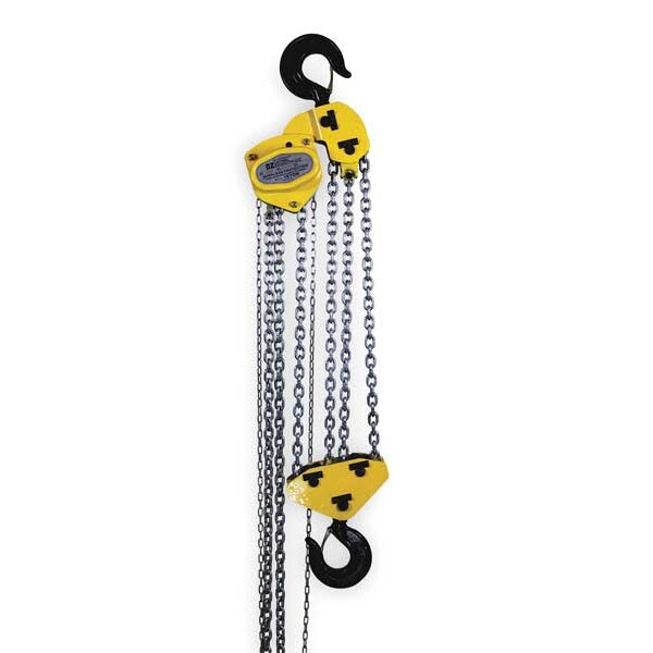 Manual Chain Hoist, 20000 lb., Lift 10 ft.