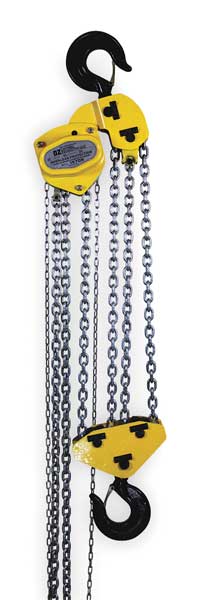 Manual Chain Hoist, 20000 lb., Lift 20 ft.