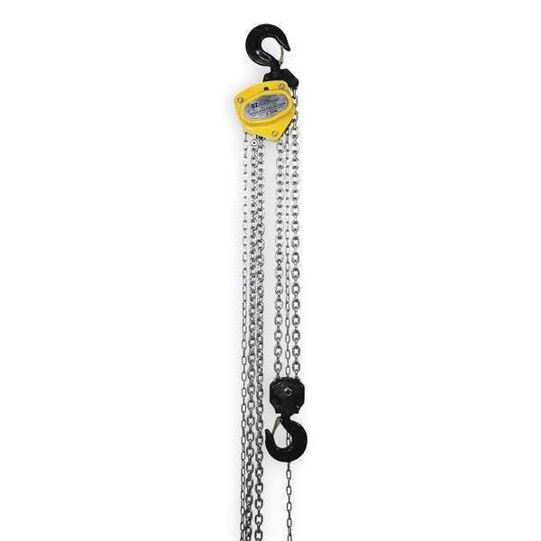 Manual Chain Hoist, 10000 lb., Lift 10 ft.