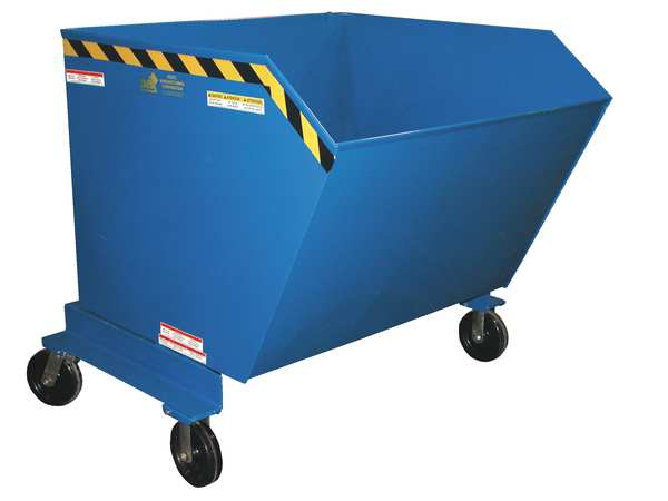 Portable Hopper, Steel, 1/2 cu. yd, 2000lb.