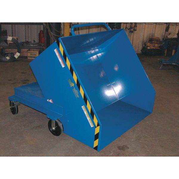 Portable Hopper, Steel, 1/2 cu. yd, 2000lb.