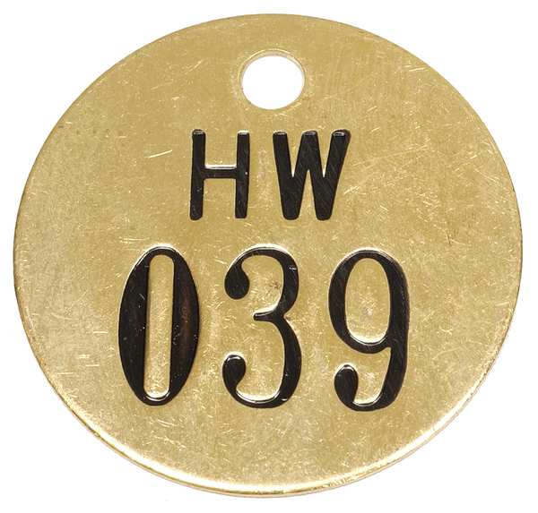 Nbr Tag, 1-1/2 x 1-1/2 In, 26-50, PK25