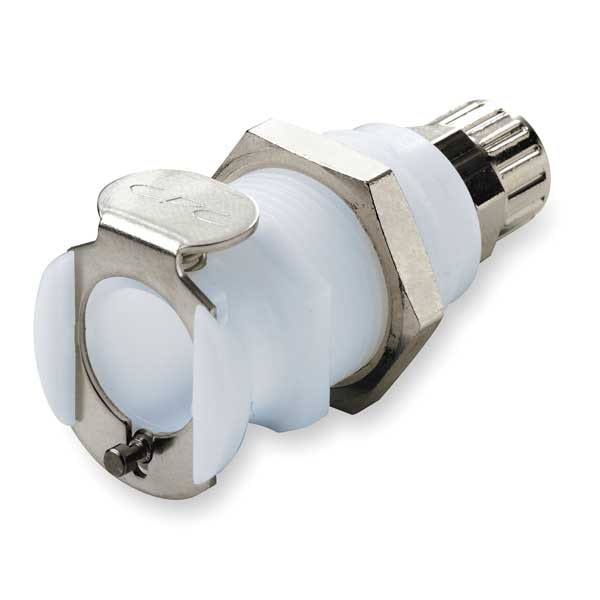 Panel Mount Couplr, Acetal, Straght-Throgh