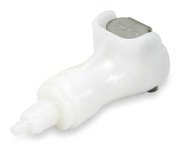 Inline Coupler, Acetal, Shut-Off, PTF, 0.17