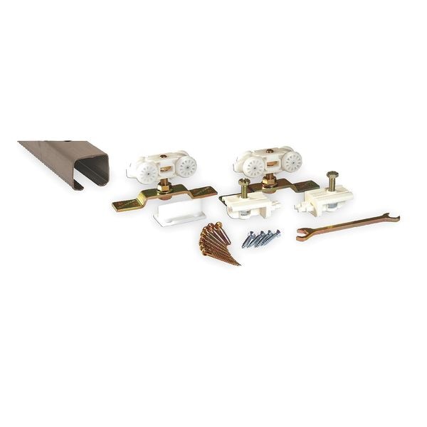 Sliding Door Steel Track and Hardware, 72