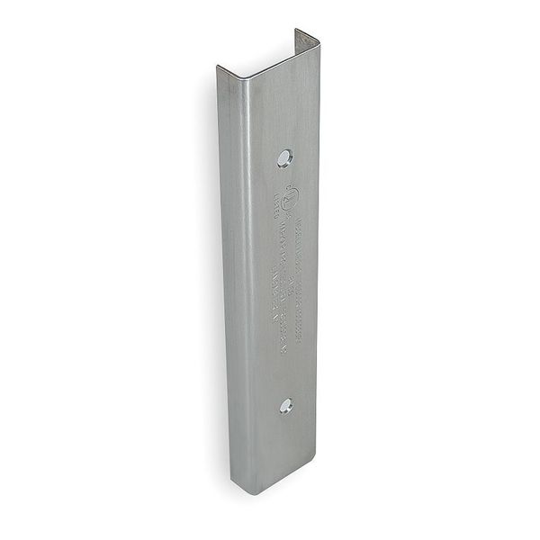 Latching Door Edge Guard, Stainless Steel, 1-3/4