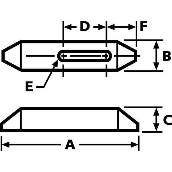 Plain Clamp, 1-1/4 In, 4 In, 3/4 In
