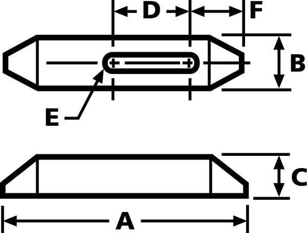 Plain Clamp, 1-1/12 In, 6 In, 1 In